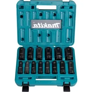 Sada nástrčných klíčů prodloužených čtyřhran 1/2" IMPACT BLACK 14 ks E-16586 MAKITA Výhodná Nabídka