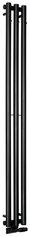 Doprava Zdarma Sapho PILON otopné těleso 196x1800mm, se třemi háčky pro ručník, černá mat IZ128T
