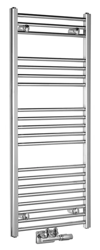 Aqualine ALYA otopné těleso rovné 500x1188mm, středové připojení, chrom LLS302 Autentický