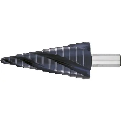 Stupňovitý vrták HSS TiAlN 4násobná spirálová drážka 6 - 30 mm EXACT 7063 Zlevněný
