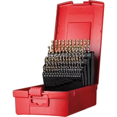 Vrácení Zdarma Sada spirálových vrtáků 1-6 mm x0,1 in A002 v boxu 118G, typ N 4xD 51 ks Tin Tip A095202 Dormer A095202