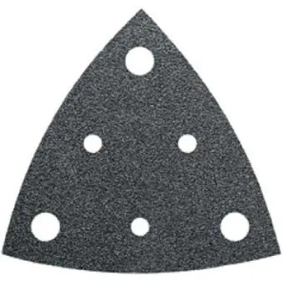 Odeslání Ihned Trojuhelníkový brusný výsek na suchý zip děrovaný, 80 mm K60 Fein, balení 5 ks 63717109041