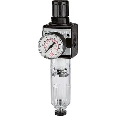 Filtrový regulátor multifix s manometrem BG5 0,5 - 10 bar G1" RIEGLER C 55-K 10-HA Cenově Výhodný