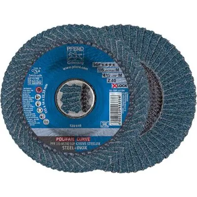 Odeslání Ihned Lamelový brusný kotouč X-LOCK SGP-CURVE 125mm střední zrnitost K40 Pferd 67689053