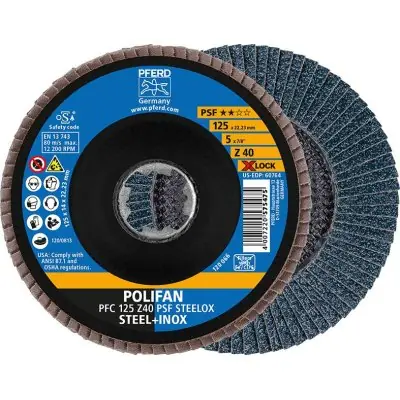 Lamelový brusný kotouč X-LOCK STEELOX K60PSF 115 mm Pferd 67666116 Aktuální
