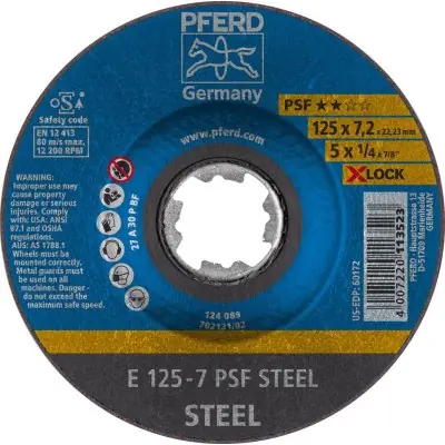 Hrubovací kotouč PSF X-LOCK STEEL 125x7 mm Pferd 62011125 Víkendová Akce