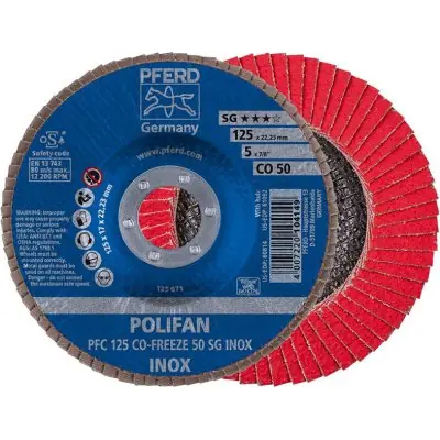 Aktuální Lamelový brusný kotouč COFREEZE vypouklý 125mm K50 Pferd 67712550