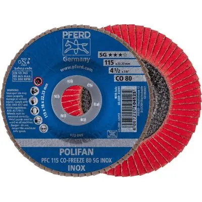 Originální Lamelový brusný kotouč COFREEZE vypouklý 115mm K80 Pferd 67711580