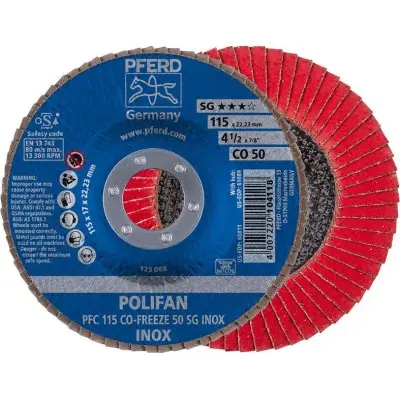 Nejprodávanější Lamelový brusný kotouč COFREEZE vypouklý 115mm K50 Pferd 67711550