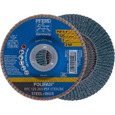 Časově Omezené Lamelový brusný kotouč Z 60PSF rovný 125 mm K60 Pferd 67766125