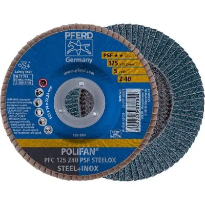 Lamelový brusný kotouč Z 40PSF rovný 125 mm K40 Pferd 67764125 Sleva