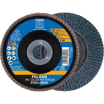Autentický Lamelový brusný kotouč Z 40PSF rovný 115 mm K40 Pferd 67764115