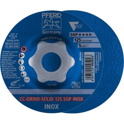 Brusný kotouč CC-Grind Solid SGP INOX 125 mm PFERD 64189125 Nejprodávanější