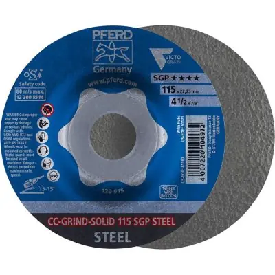 Brusný kotouč CC-Grind Solid SGP STEEL 115 mm PFERD 64187116 Nakupujte Hned