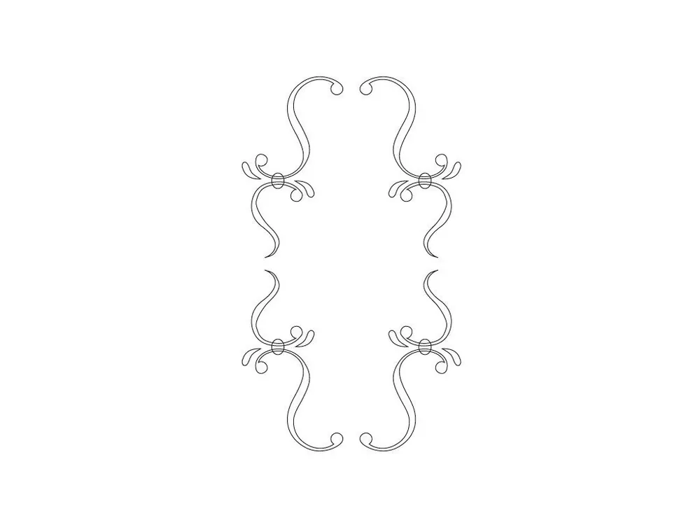 Výhodná Nabídka CMT Šablona na ornamenty na kuchyňská dvířka KASKADA 365x210mm