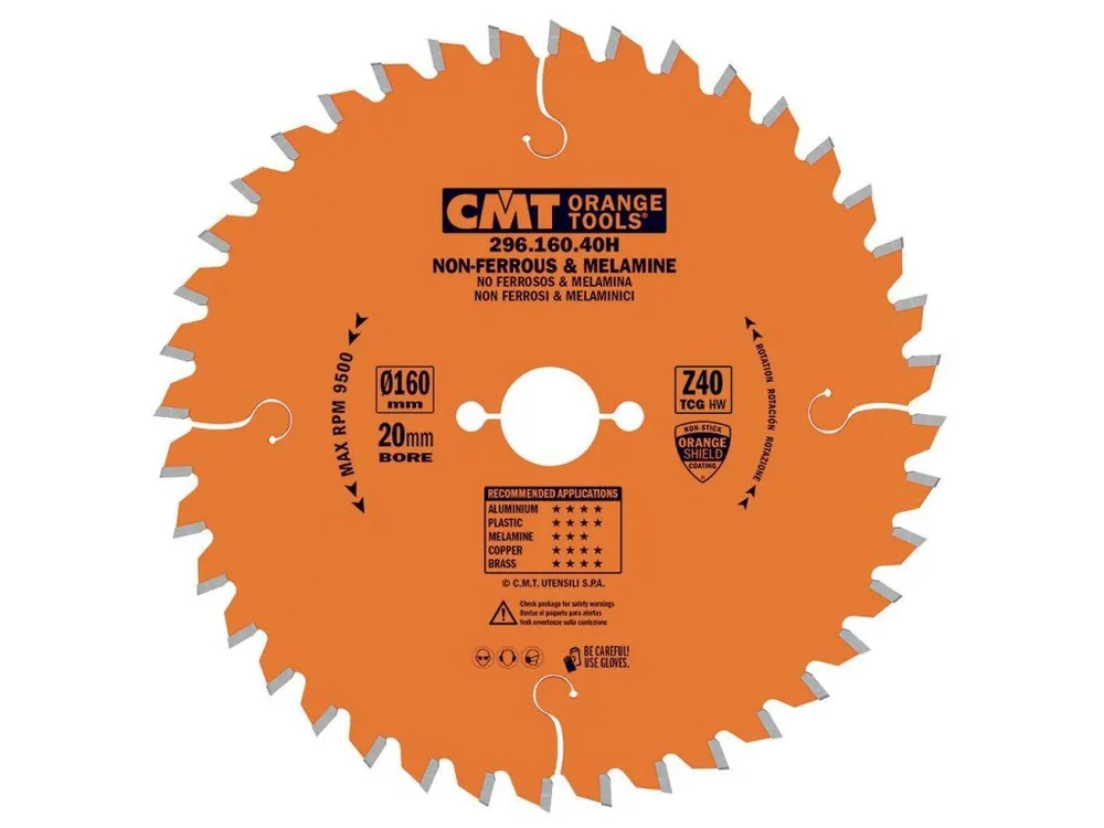 Značkový CMT Orange Pilový kotouč na lamino, plast a neželezné kovy - D210x2,8 d30 Z48 HW