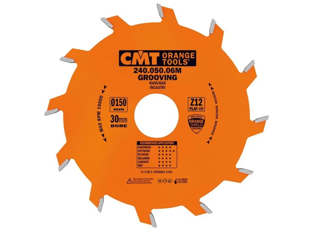 CMT Orange Industrial Drážkovací kotouč - D150x2 d35 Z12 HW Expresní Doručení