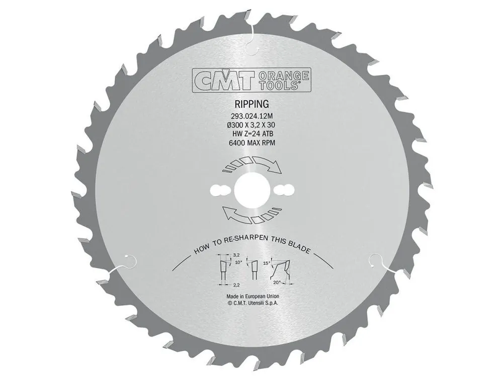 Cenově Výhodný CMT Industrial Pilový kotouč pro podélné řezy - D300x3,2 d35 Z24 HW