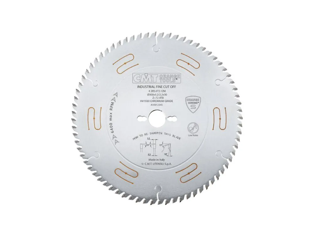 CMT CHROME Pilový kotouč pro podélné a příčné řezy - D250x3,2 d30 Z80 HW Odhlučněný Cenová Bomba
