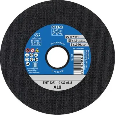 Nakupujte Hned Dělicí kotouč, rovný na hliník A30NSG 125x1mm PFERD 61341115