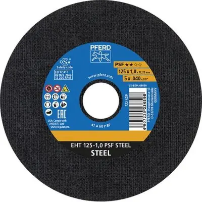 Dělicí kotouč, rovný A46PPS 125x1,6mm PFERD EHT125-1,6A46PPSF Ověřený