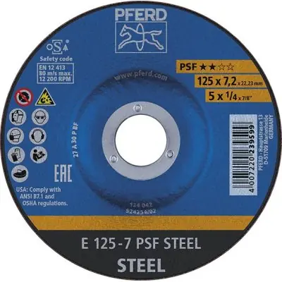 Akce Hrubovací kotouč, prohnutý A30PPS 178x7mm PFERD E178-7 A30PPSF
