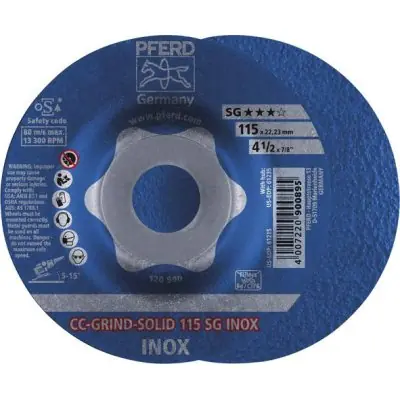 Brusný kotouč CC-Grind Solid SG INOX 115 mm PFERD 64186115 Značkový