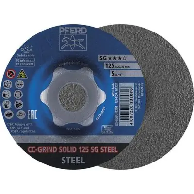 Brusný kotouč CC-Grind Solid STEEL 125 mm PFERD 64185125 Časově Omezené