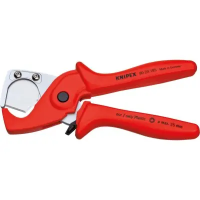 Značkový Nůžky na hadice a ochranné trubky PLASTICUT 185mm KNIPEX 90 20 185