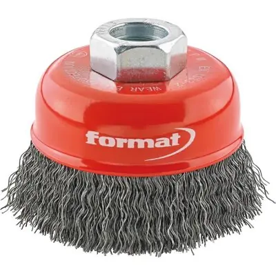 Cenově Výhodný Hrncový kartáč ocel M14 vlnitý 60x mm FORMAT
