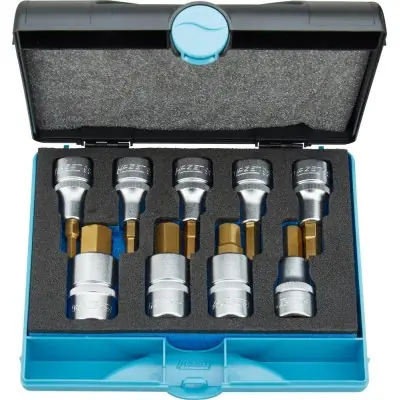 Sada šroubovákových hlavic 1/2", vnitřní šestihran 5-17 mm, 9 ks Hazet 986/9N Zlevněný