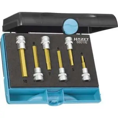 Koupit Online Sada šroubovákových hlavic 3/8", vnitřní šestihran 4-10x mm, 6 ks Hazet 8801/6