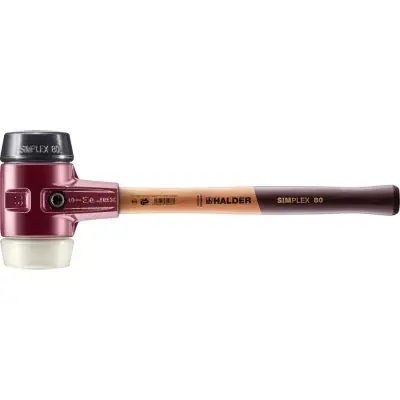 Kladivo s měkkým čelem SIMPLEX pryž/nylon 80mm HALDER 3028.080 Nízká Cena