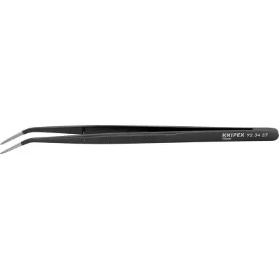 Poslední Šance Pinzeta, přesné provedení, špičatá, lomená 155mm černá KNIPEX 92 34 37