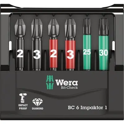 Doprava Zdarma Sada bity Bit-Check 6 Impaktor 1 Wera 05057695001