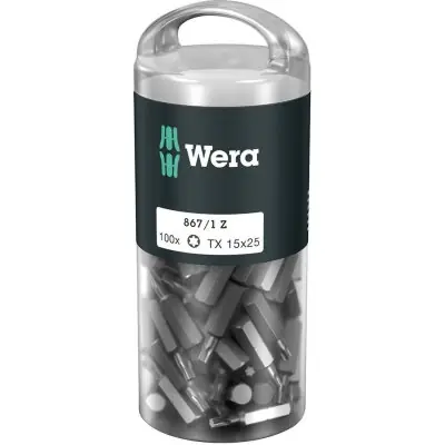 Výprodej Bit 1/4" DIN3126E6,3 T20x25mm, balení 100 ks Wera 05072448001