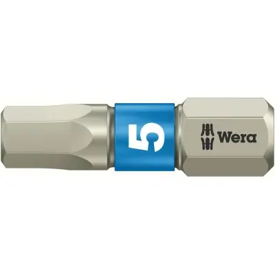 Výhodná Nabídka Bit nerez 1/4" DIN3126C6,3 vnitřní 6-hran, 5x25mm Wera 3840/1 TS 5,0x25