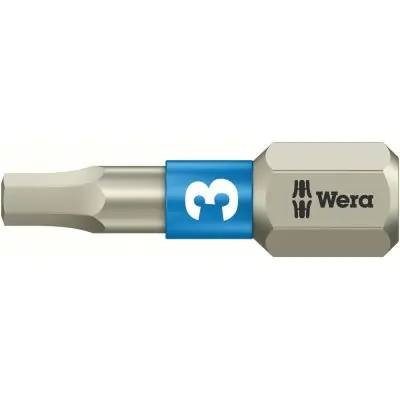 Bit nerez 1/4" DIN3126C6,3 vnitřní 6-hran, 3x25mm Wera 3840/1 TS 3,0x25 Cenová Bomba