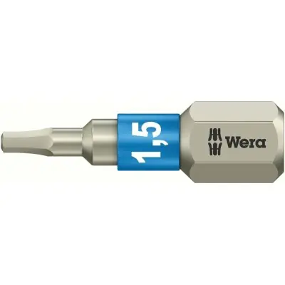 Bit nerez 1/4" DIN3126C6,3 vnitřní 6-hran, 1,5x25mm Wera 3840/1 TS 1,5x25 Autentický