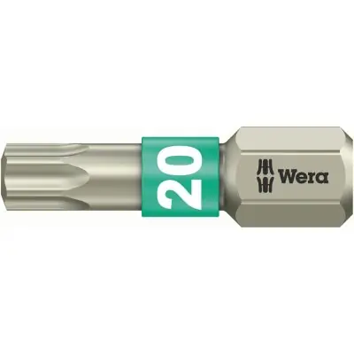 Bit nerez 1/4" DIN3126C6,3 T20x25mm Wera 3867/1 TS TX 20x25 Vrácení Zdarma