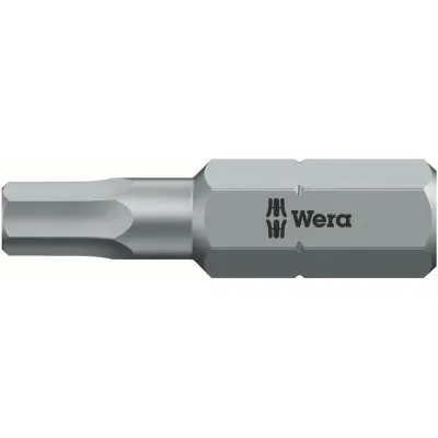Bit tvrdý typ 1/4" DIN3126C6,3 vnitřní 6-hran, 6x25mm Wera 840/1Z- 6  x25 Nejlepší Cena