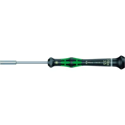 Vrácení Zdarma Šroubovák s nástrčným klíčem 6-hran pro elektroniku 3,5x mm Wera 2069 3,5