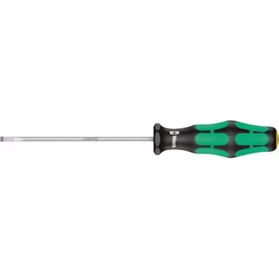 Značkový Plochý šroubovák s kulatou čepelí 3,5x0,6x100 mm Wera 335 0,6x 3,5x100