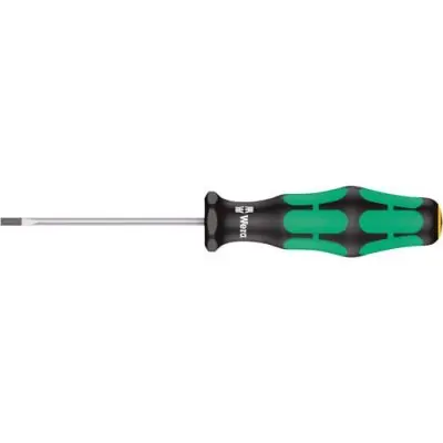 Doprava Zdarma Plochý šroubovák s kulatou čepelí 2,5x0,4x60 mm Wera 335 0,4x 2,5x 60
