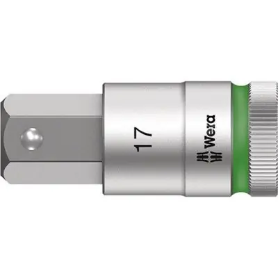 Šroubováková hlavice 1/2", vnitřní šestihran s přidržovací funkcí, 17x60 mm Wera 05003828001 Jen Po Omezenou Doba