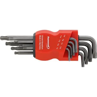 Výhodná Nabídka Sada inbusové klíče dlouhý, fosfátovaný kulová hlava T9-T40x mm FORMAT