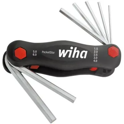 Hit Sezóny Sada inbusové klíče zaklapávací box PocketStar vnitřní 6-hran 1,5-6mm Wiha 351 PK7